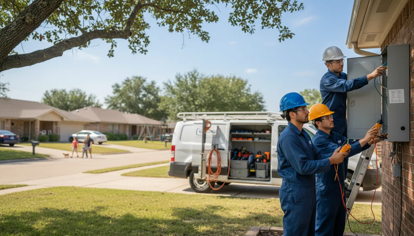 Certified electrician providing emergency electrical services in Patterson, AR